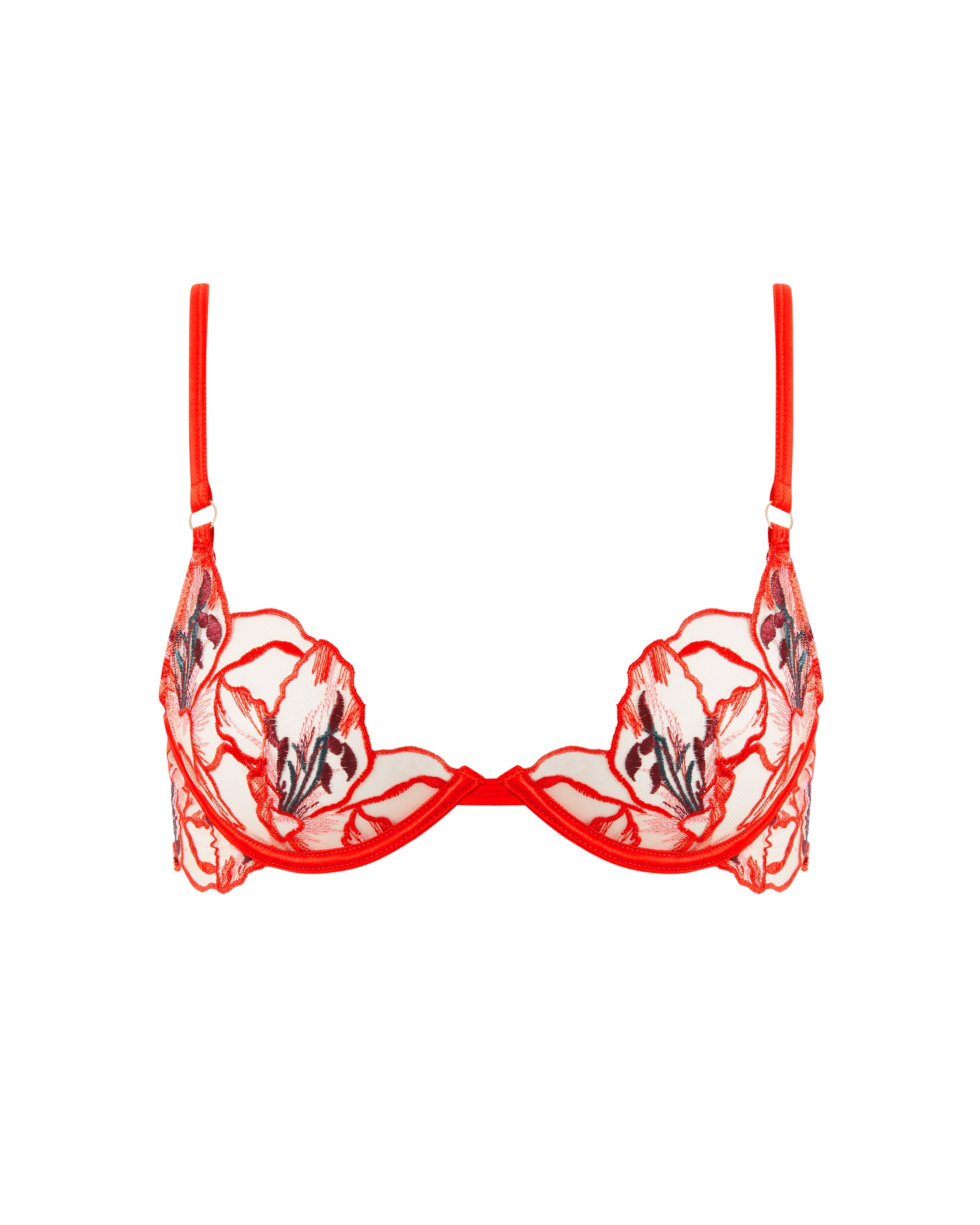 Bluebella Asha Sheer Floral Bra Red - 30A