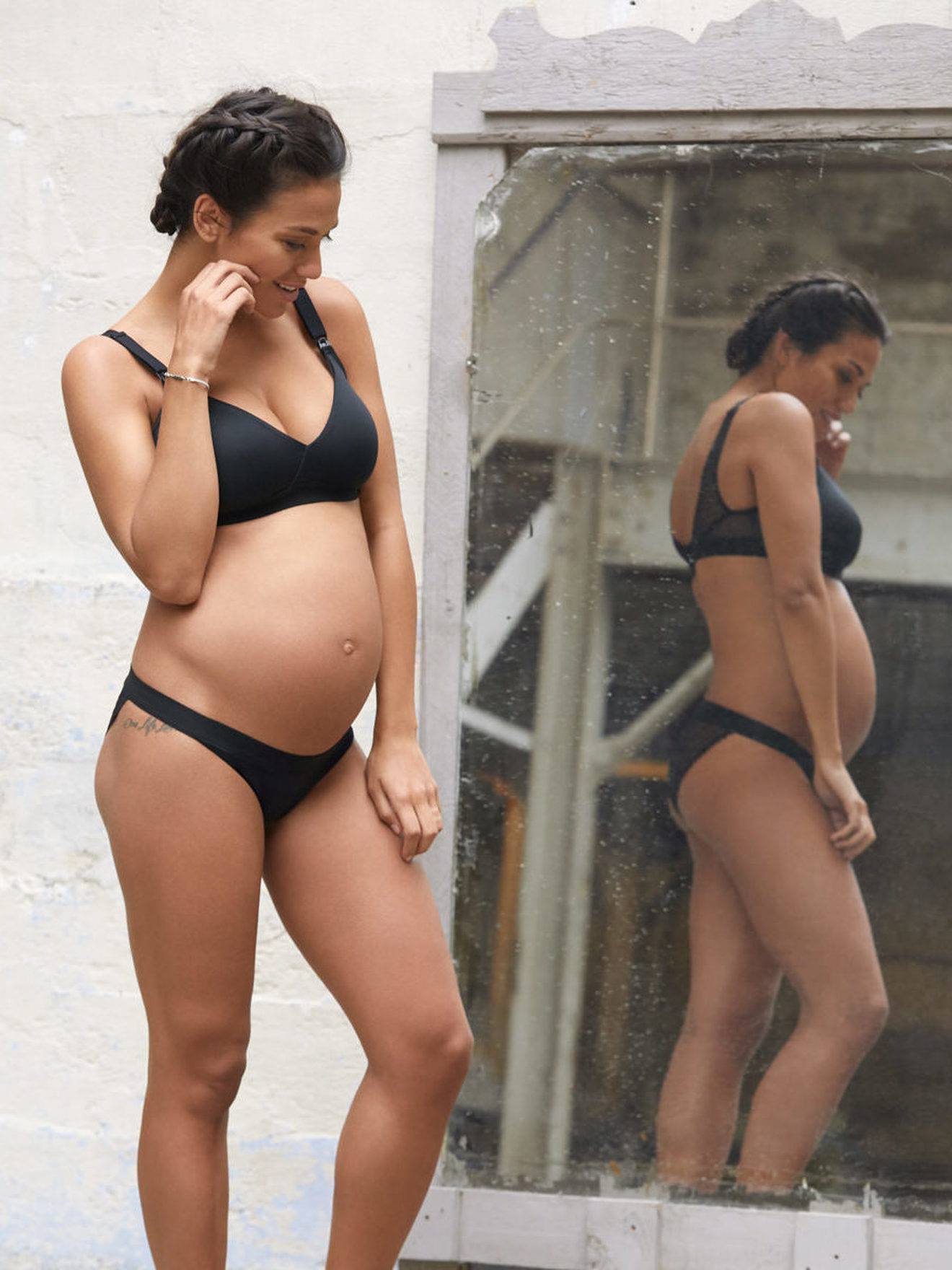 Maternity & Nursing Wireless Bra, Serena by CACHE COEUR black